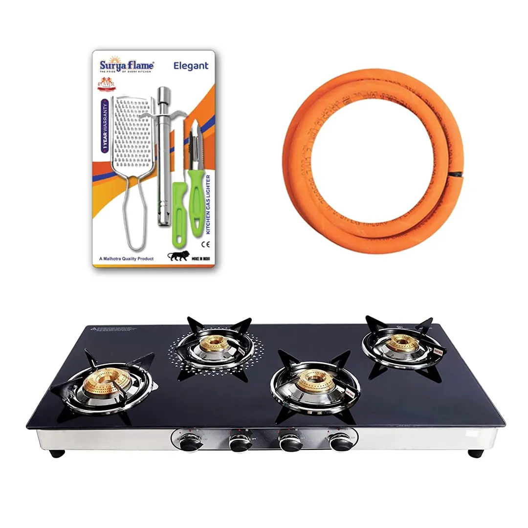 1 SF LPG STOVE 4B SUP..|1 SF HOSE PIPE 1.5 MTR..|1 SF SPARK LIGHTER - CHROME (..