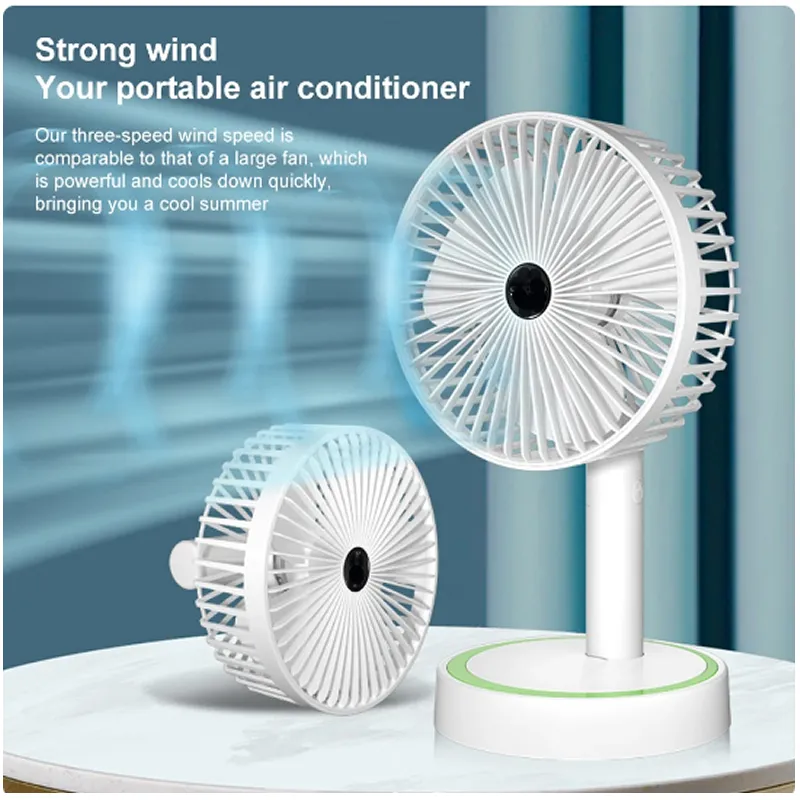 2 In 1 Rechargable Desktop Fan Ks-2103