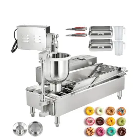 2 Row, 3 Size 7L Capacity Fully Automatic Doughnut Maker Machine 1100 Doughnuts Per Hour