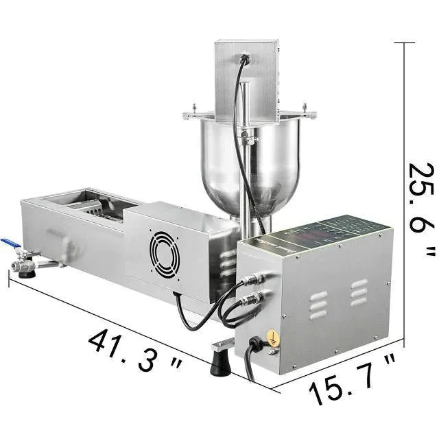 2 Row, 3 Size 7L Capacity Fully Automatic Doughnut Maker Machine 1100 Doughnuts Per Hour