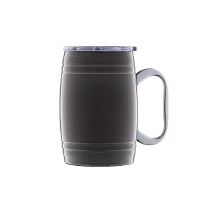 20 Oz Black Classic Barrel Beer Mug