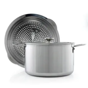 3.Clad 7 Quart Stockpot and Steamer