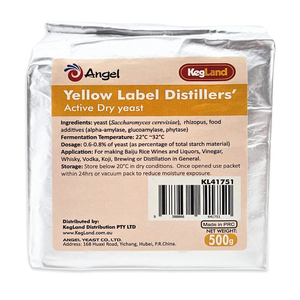 500g Brick - KegLand Angel - Yellow Label Yeast