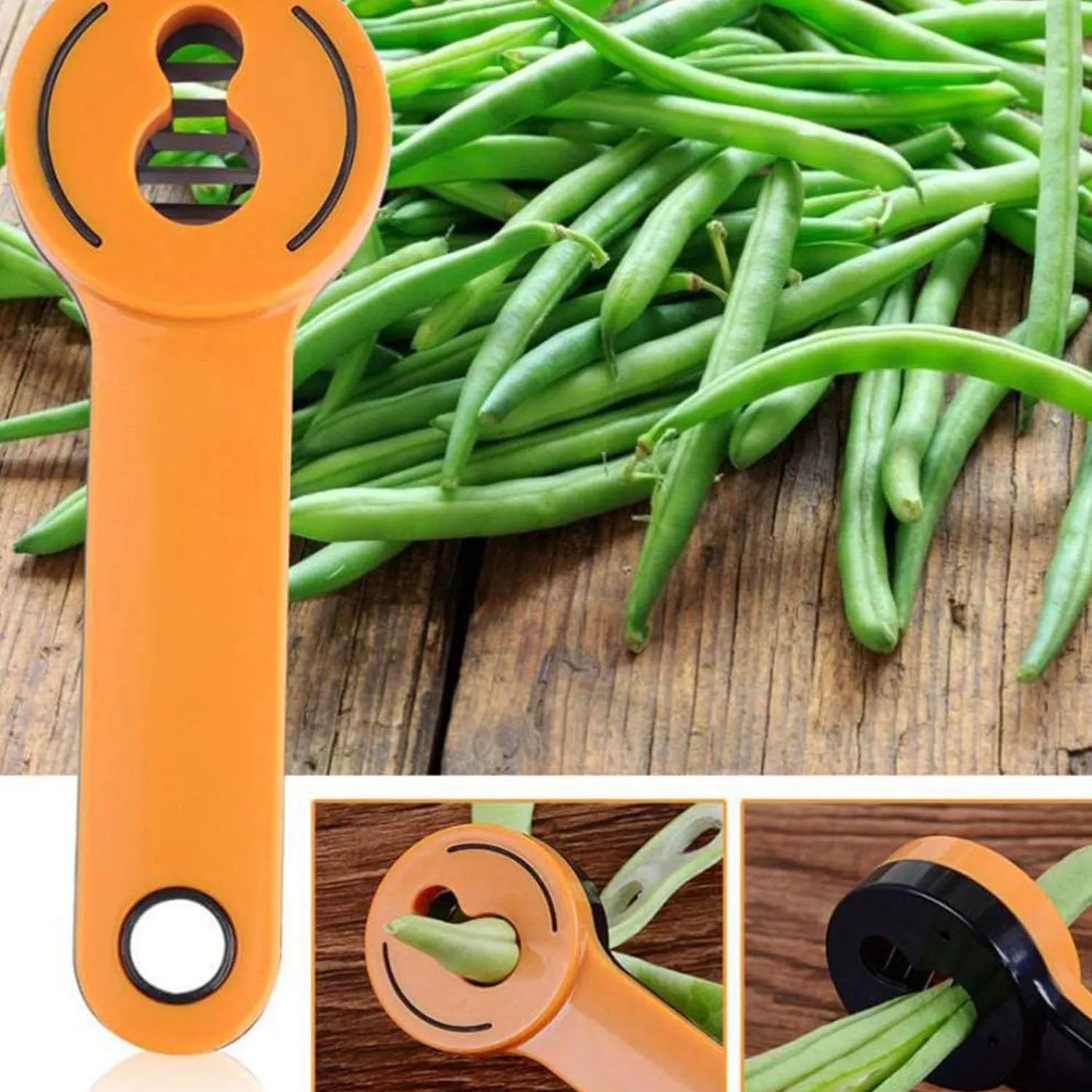 5499 Bean Slicer Cutter Stringer Remover Peeler French Style Green Vegetable Runner  Slicer Kitchen Slicer Fruit Shredders Gadget Green Kitchen Cutter Slicer Slicer Grater Cutter Bean (1Pc)