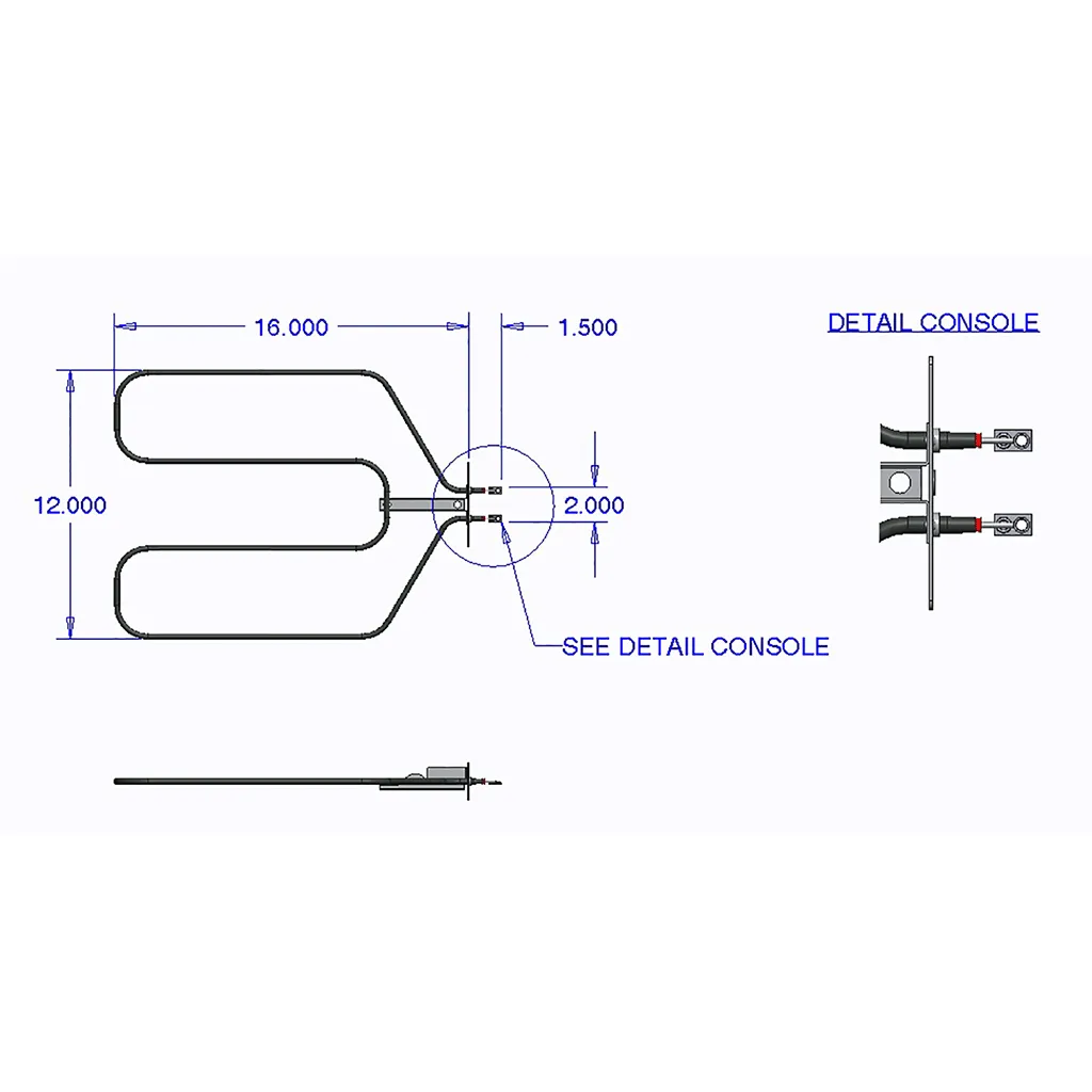 7512 Broil Element GE RCA Hotpoint and Kenmore 3000W 250V