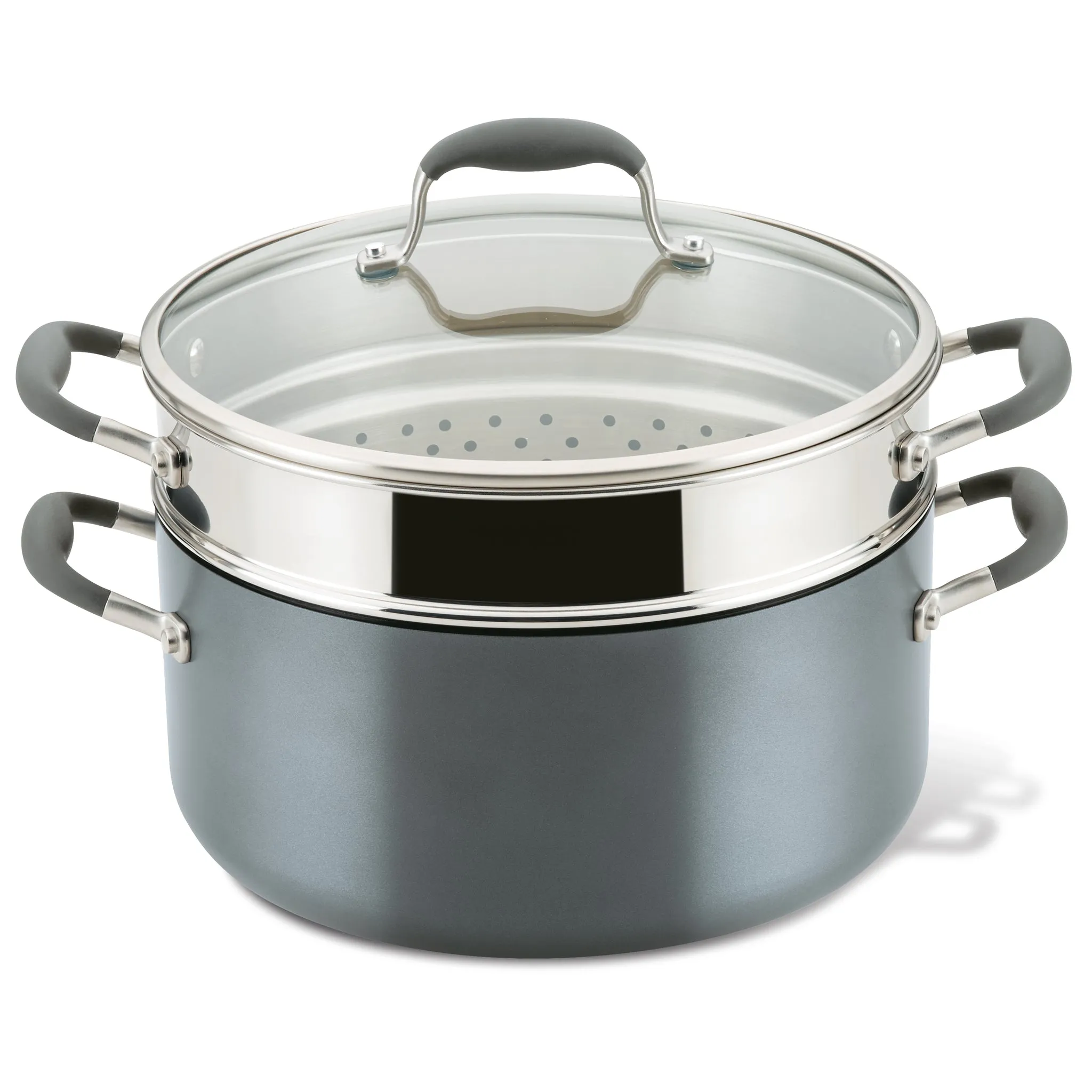 8.5-Quart Wide Stockpot with Multi-Function Insert