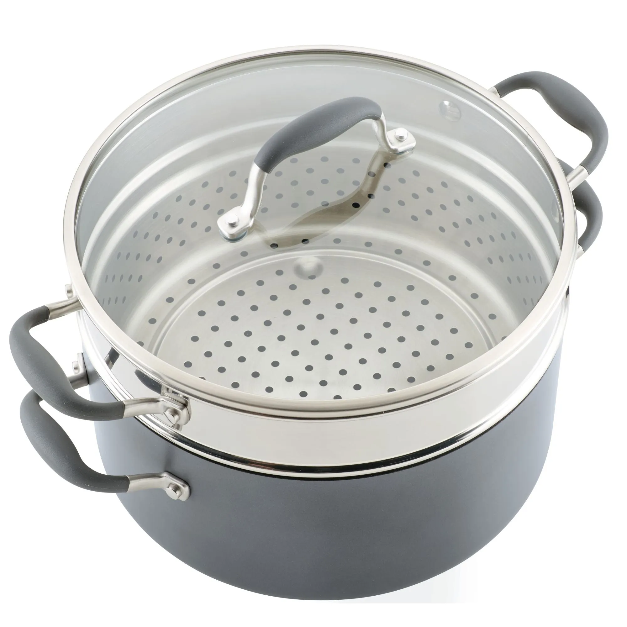 8.5-Quart Wide Stockpot with Multi-Function Insert