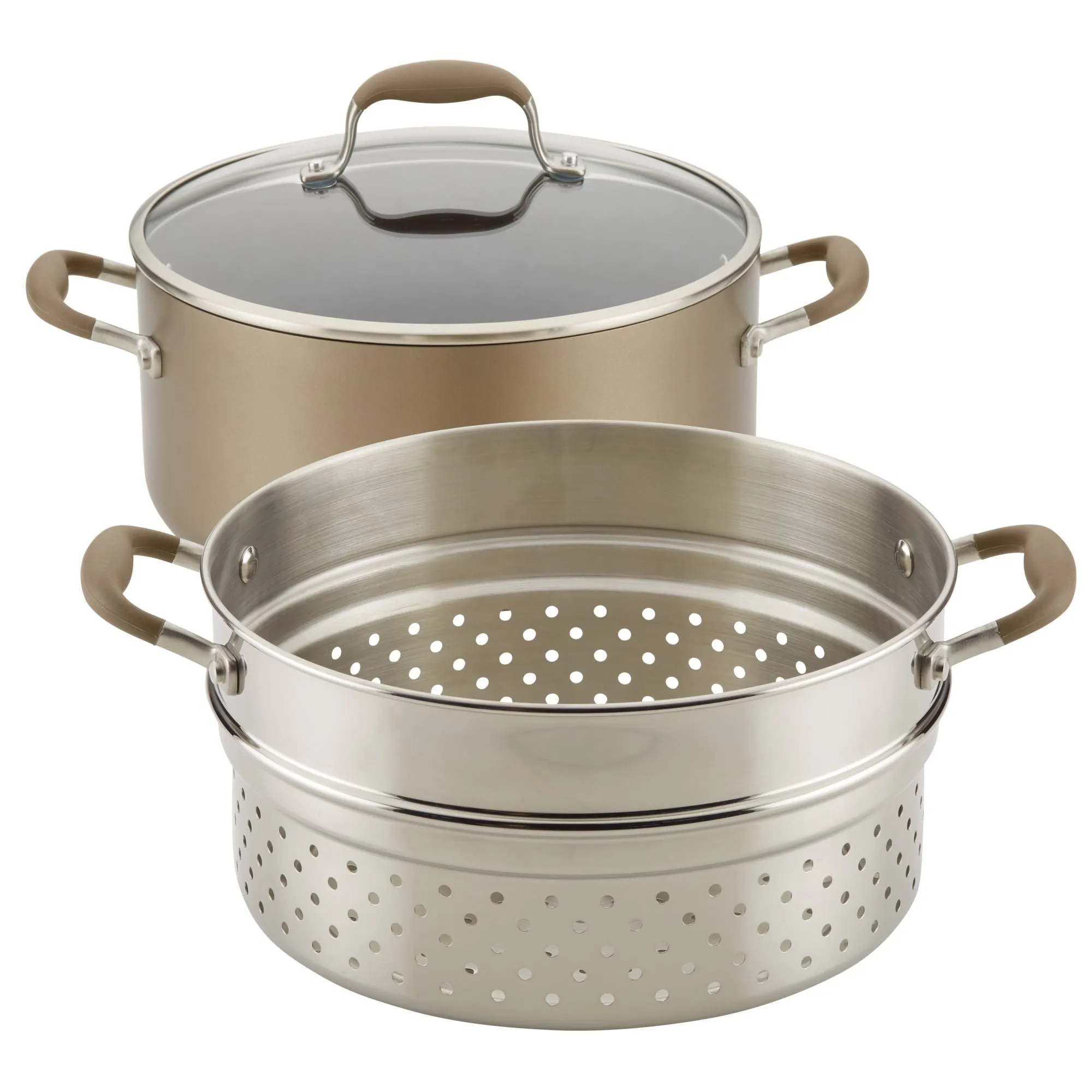 8.5-Quart Wide Stockpot with Multi-Function Insert