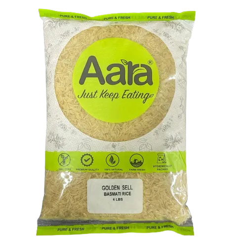 Aara Golden Sella Basmati Rice-4 Lbs