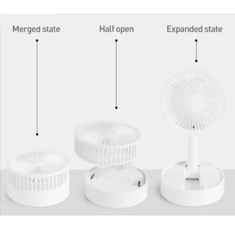 Adjustable Mini Handheld Desk Fan Pink