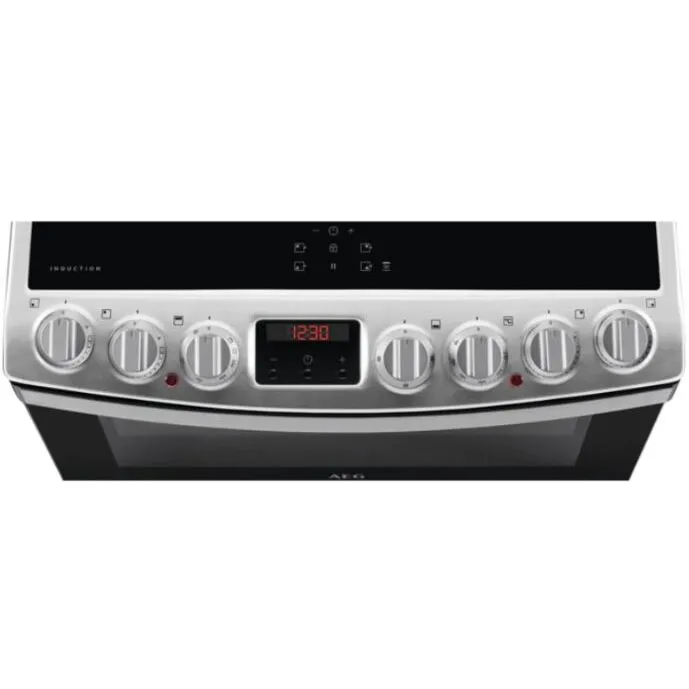 AEG CIB6742ACM Double Oven Cooker with Induction Hob - Stainless Steel