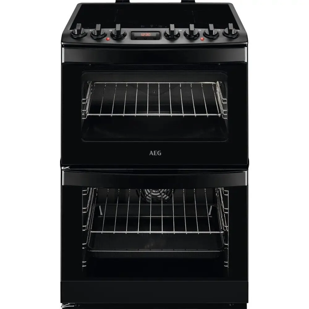 AEG CIB6742MCB Double Oven Cooker with Induction Hob - Matt Black