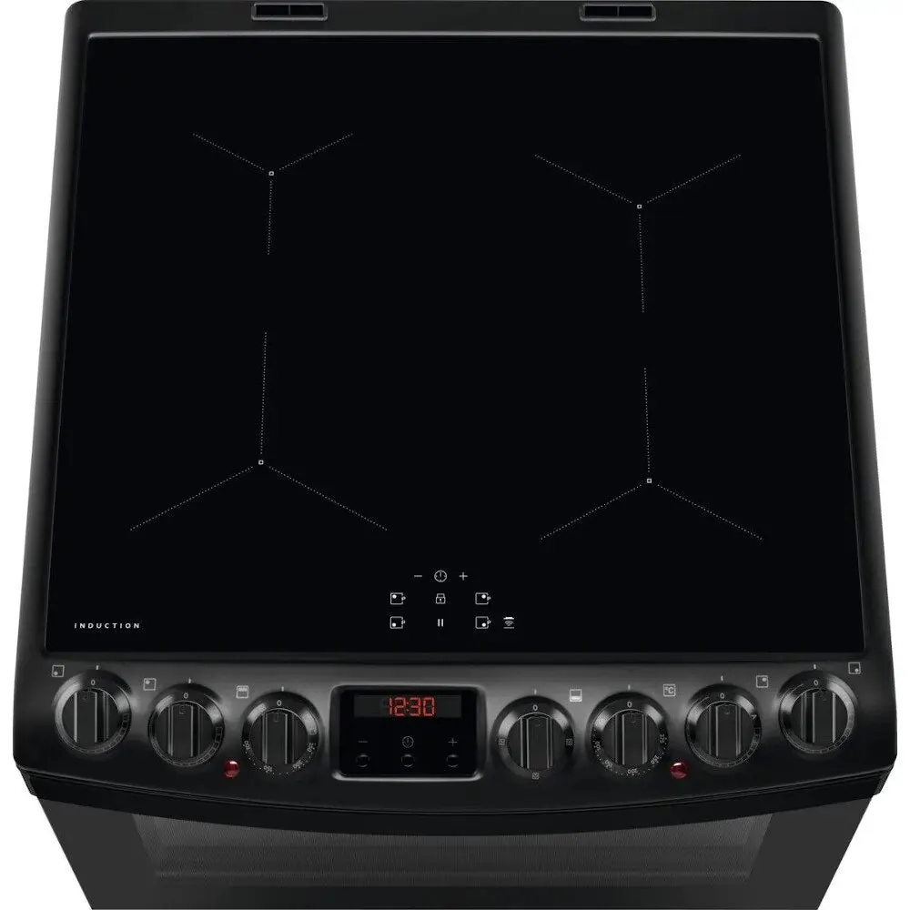 AEG CIB6742MCB Double Oven Cooker with Induction Hob - Matt Black