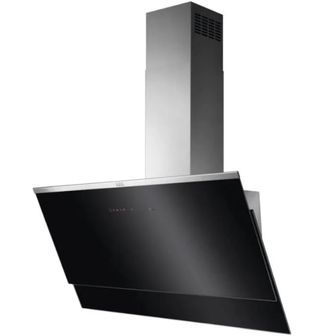 AEG DVE5971HG Built In Angled Hood - Black Glass / Stainless Steel