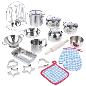 All-Play Stainless Steel 27-Piece Toy Cookware Set