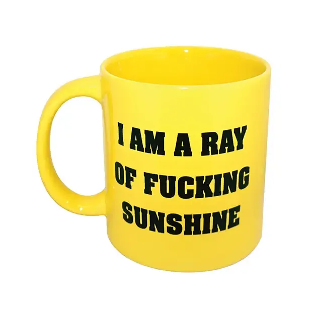 Attitude Mug I Am A Ray Of Fucking Sunshine - Yellow