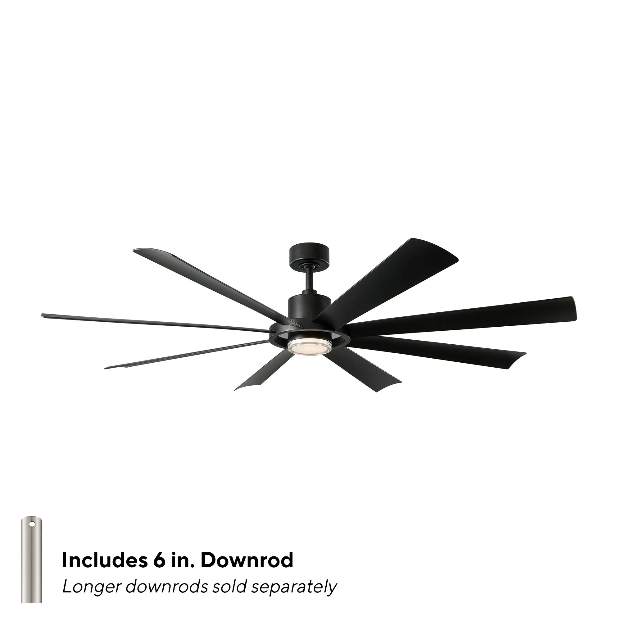 Aura Indoor/Outdoor 8-Blade 72" LED Smart Ceiling Fan