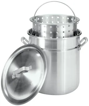 Bayou Classic Aluminum Stockpot 42 qt Silver