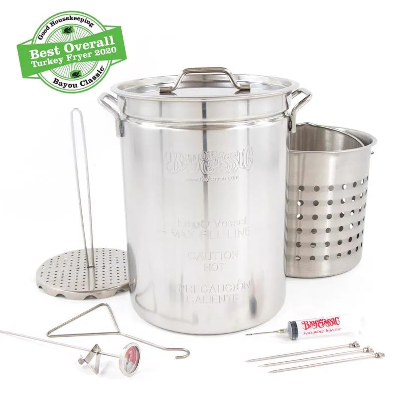 Bayou Classic Stainless Steel Turkey Fryer Kit 32 qt 1 pk