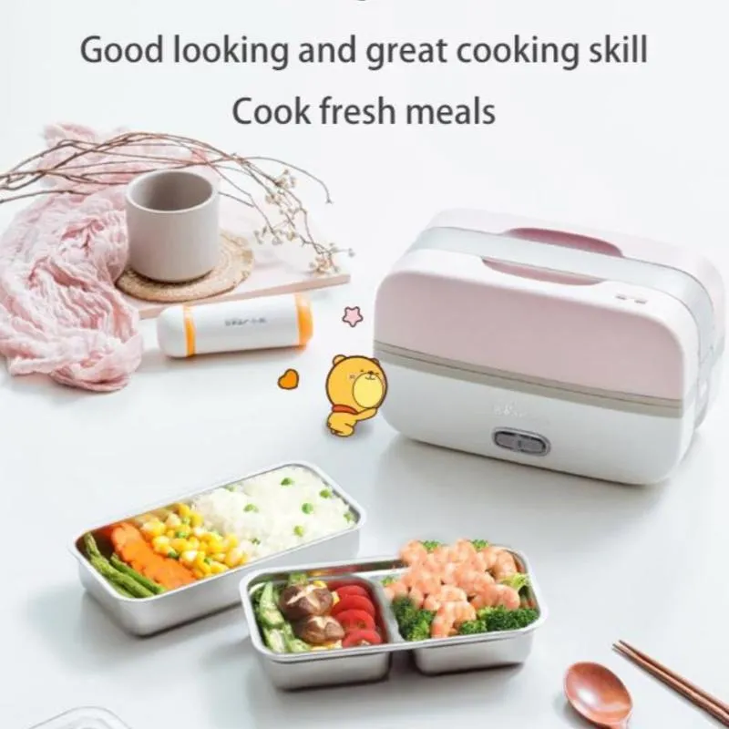 Bear Lunch box Electric Lunch Box 1.0L Electric Multi Pot/  Mini Rice Cooker (DFH-B10J2)