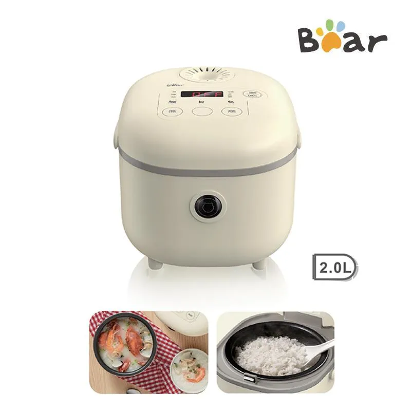 BEAR Rice Cooker Digital, Mini Rice Cooker 8 multi functions Cooker 2L (DFB-B20A1)