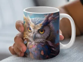 Beautiful Sophisticated Owl Coffee Mug, Coffee Mug, Cute Owl Gifts for Women, Owl Coffee Cup, Ceramic Mug