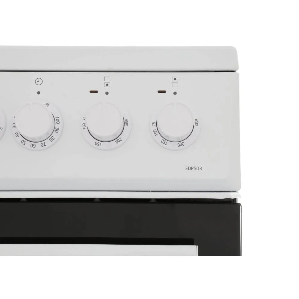 Beko EDP503W 50cm Electric Double Oven with Grill Cooker  White