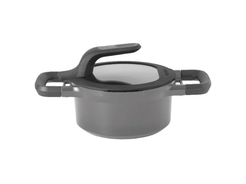 BergHOFF GEM 6.25" Non-stick Covered Stockpot 1.6Qt., Grey