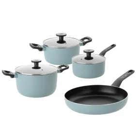 BergHOFF Slate Non-stick Aluminum 7Pc Cookware Set with Glass Lid