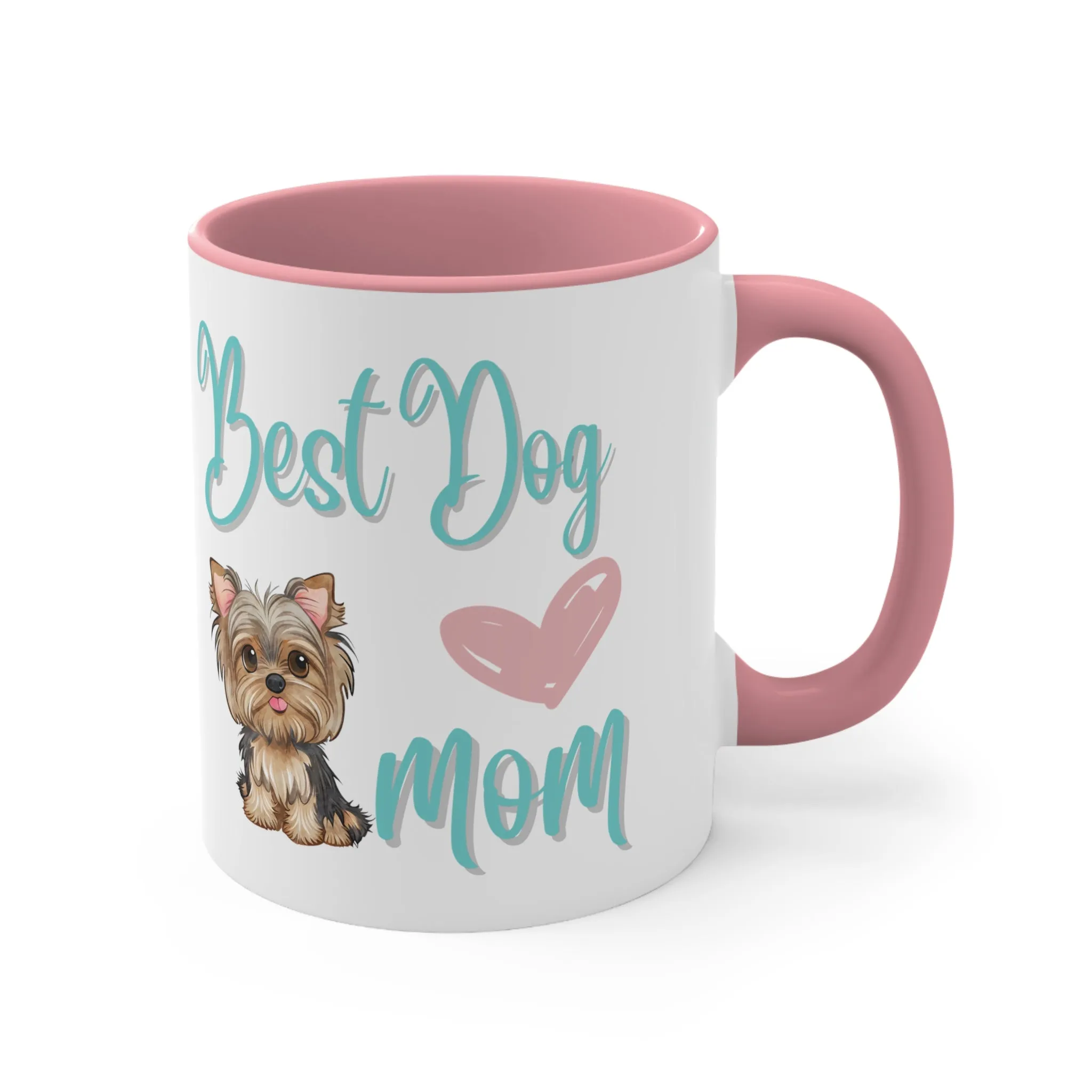 Best Dog Mom with Yorkie Multi-Color Coffee Mug for Dog Owners