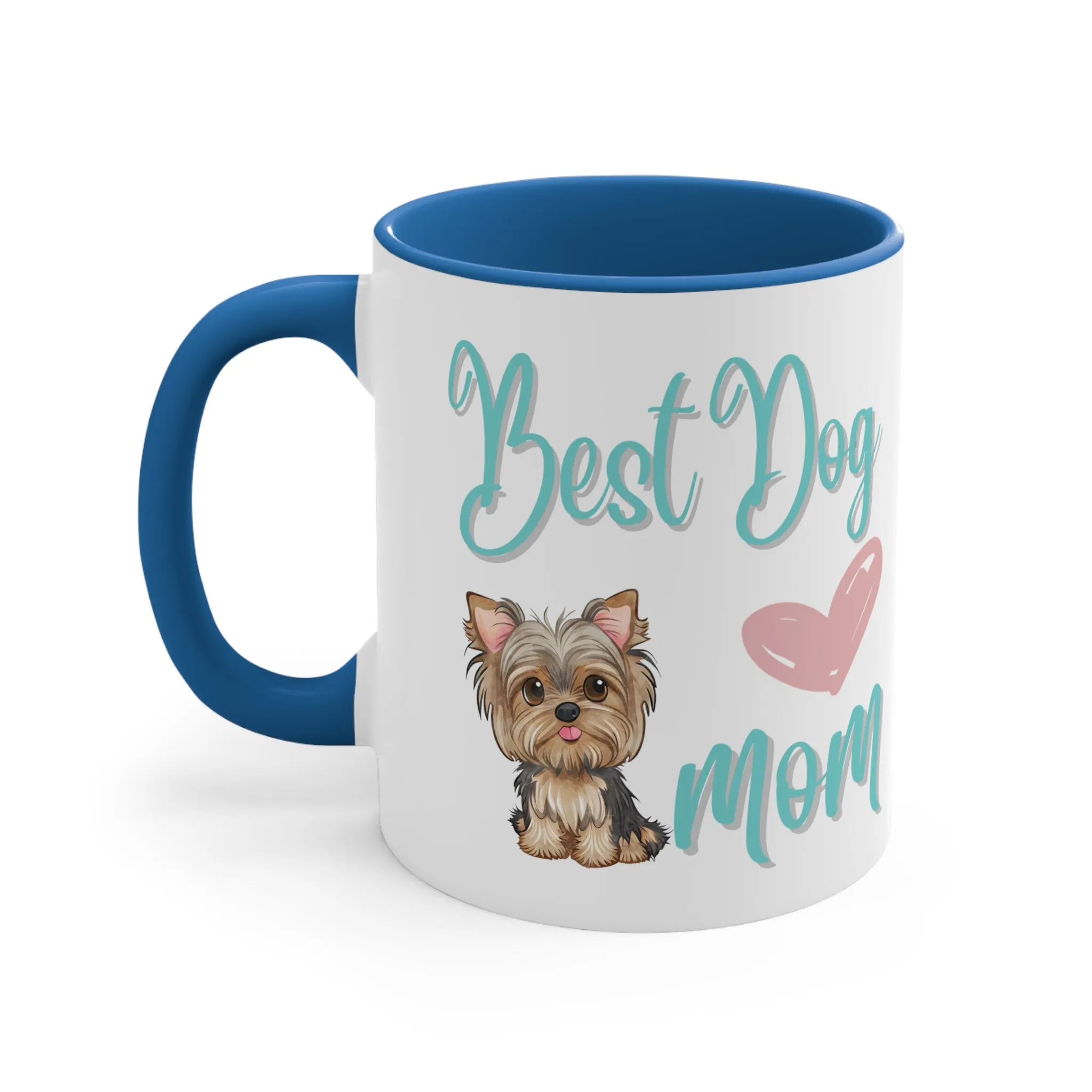 Best Dog Mom with Yorkie Multi-Color Coffee Mug for Dog Owners