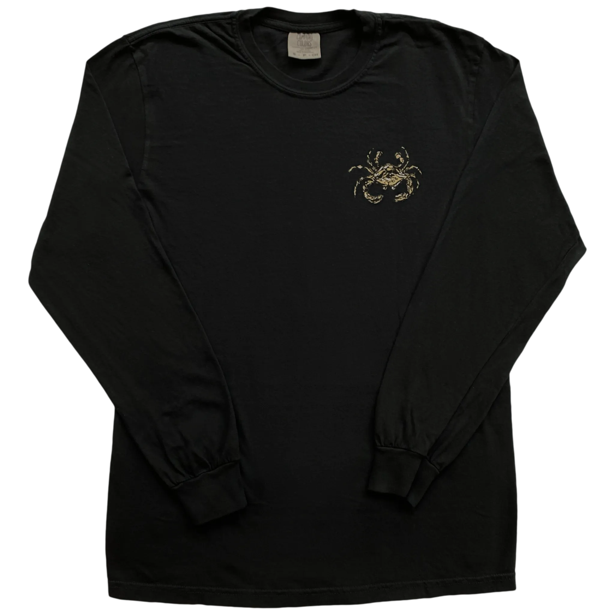 Black & Gold Adult Long Sleeve T-shirt