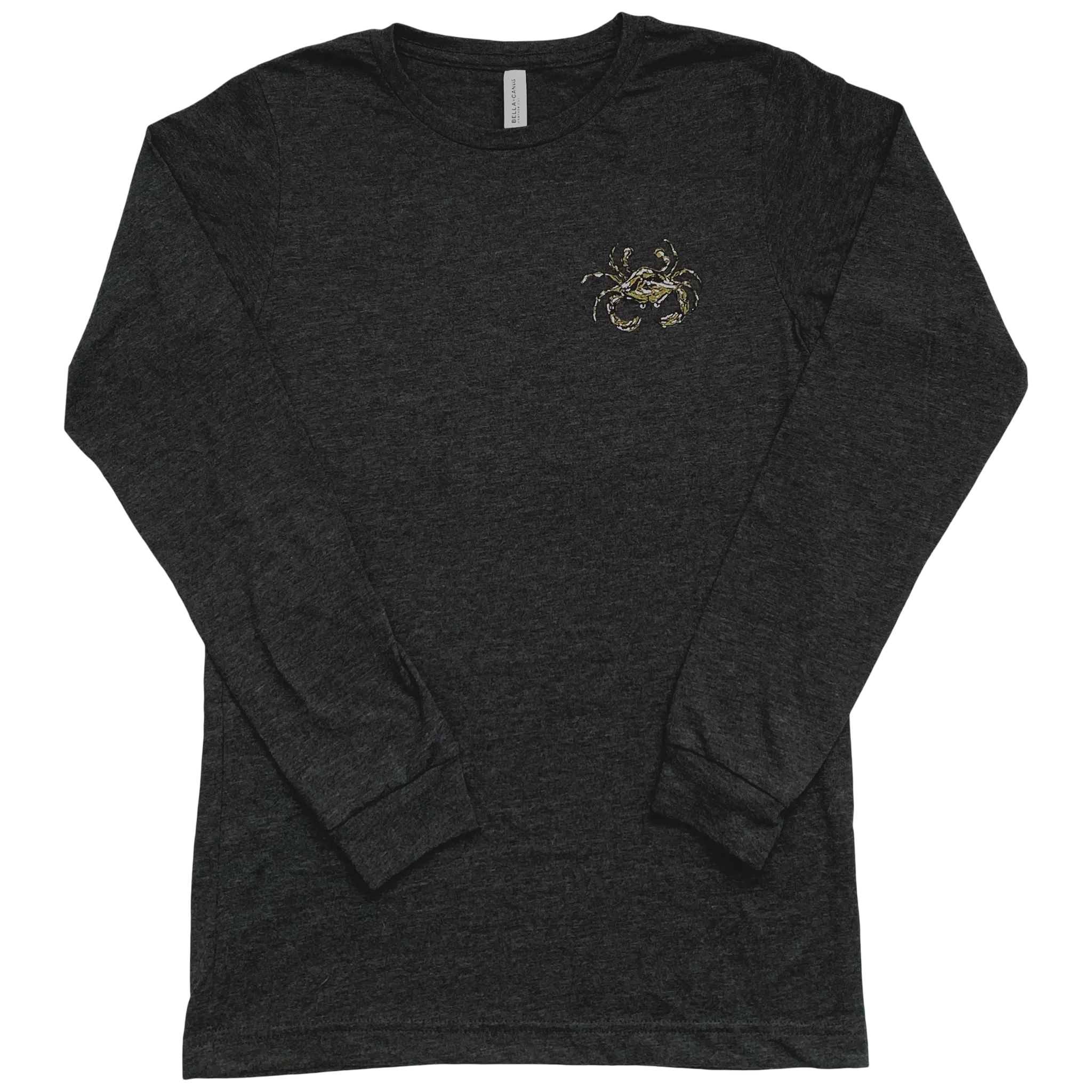 Black & Gold Adult Long Sleeve T-shirt