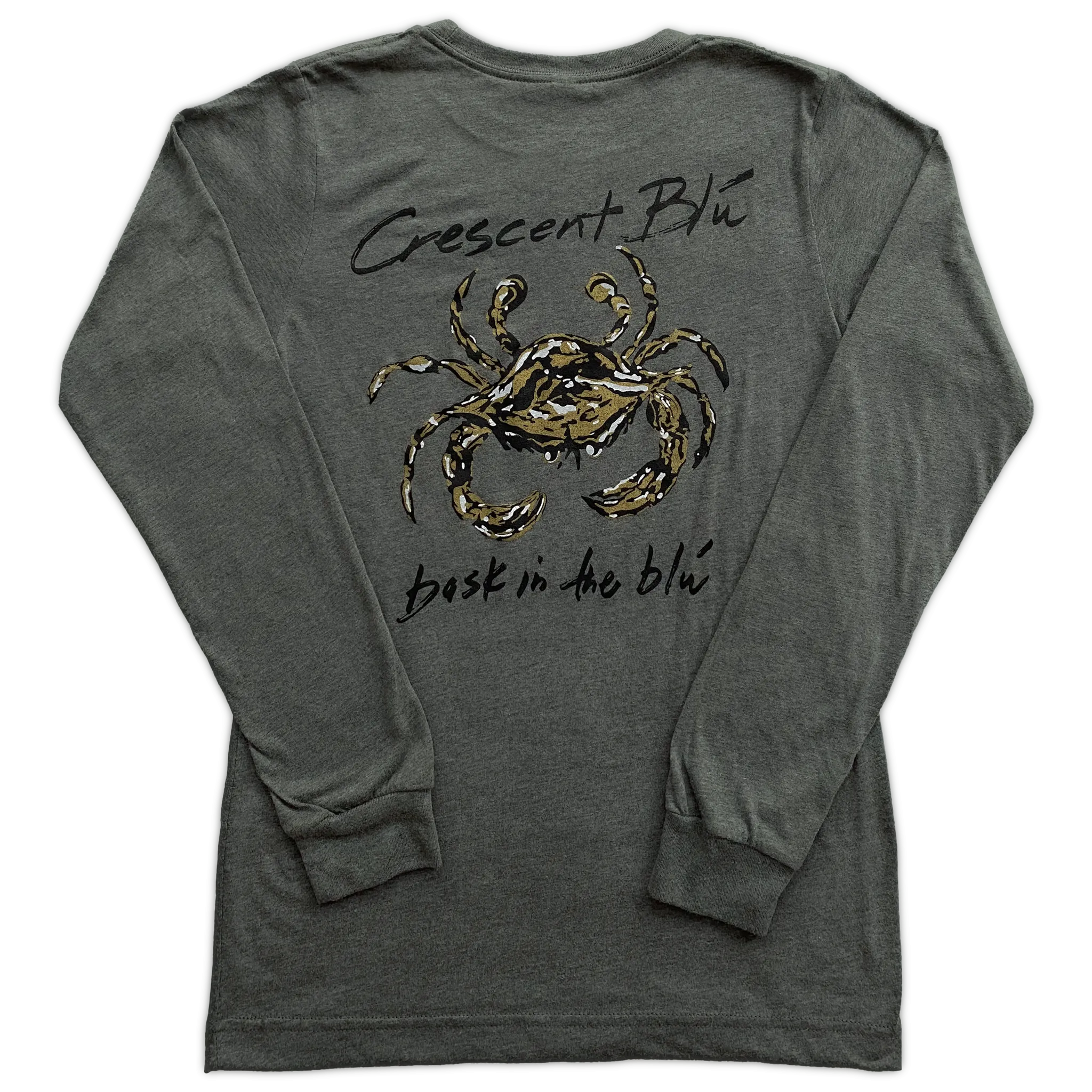 Black & Gold Adult Long Sleeve T-shirt