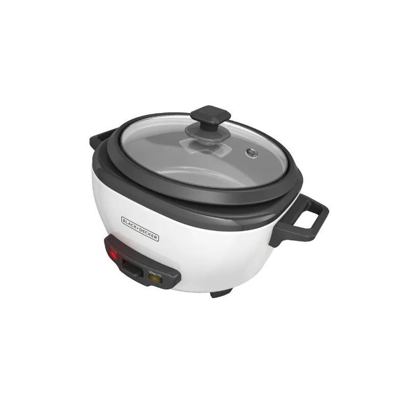 BLACK DECKER 6-Cup Rice Cooker with Steaming Basket