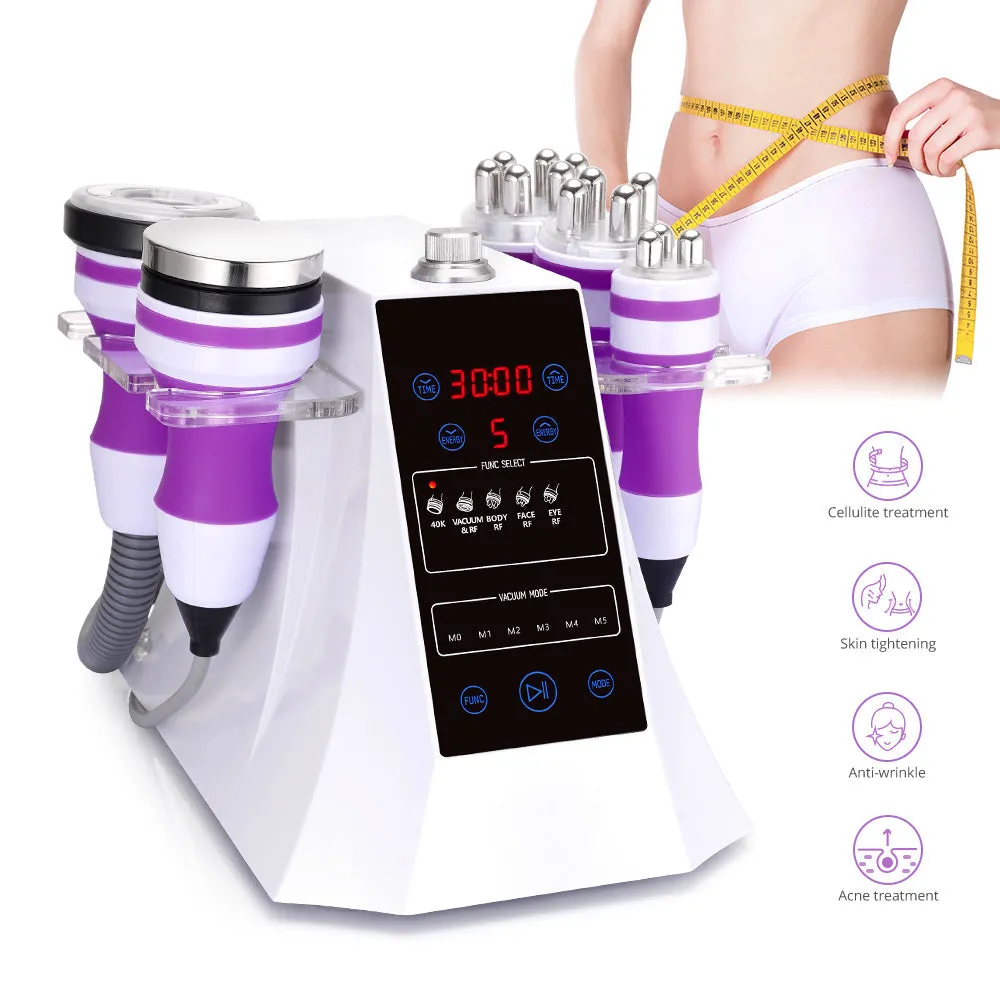 Black Friday 5 In 1 40K Ultrasonic Cavitation Machine With One Brazilian Body Cream