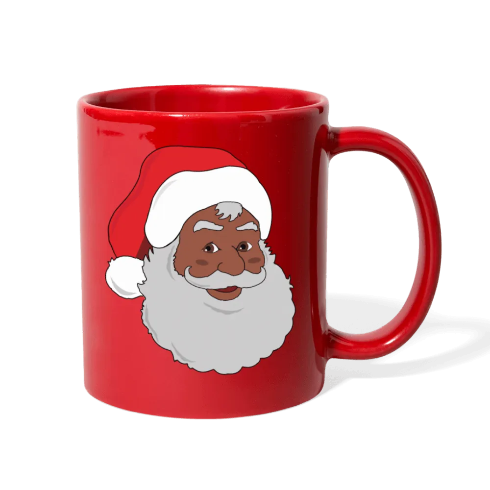 Black Santa Full Color Mug