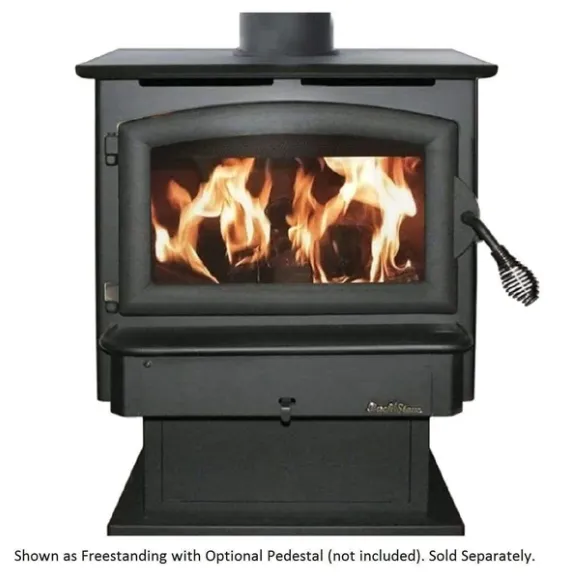 Buck Stove Model 21 1,800 sq. ft. Non-Catalytic Wood Burning Stove with Door New