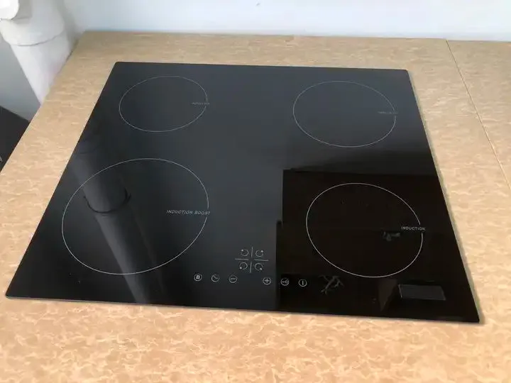 Built-in Induction Hob 60cm - 4 Zone - Electric Stove - Black Gas Cooker - Ultra Slim - 7200W