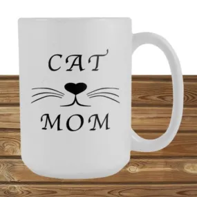 Cat Mom Mug Cat Dad Mug Ceramic Microwave Safe Cat Lovers Gifts