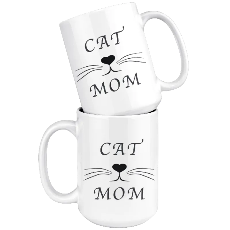 Cat Mom Mug Cat Dad Mug Ceramic Microwave Safe Cat Lovers Gifts