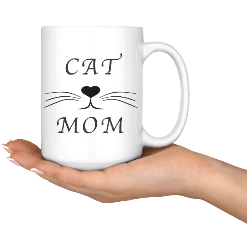 Cat Mom Mug Cat Dad Mug Ceramic Microwave Safe Cat Lovers Gifts