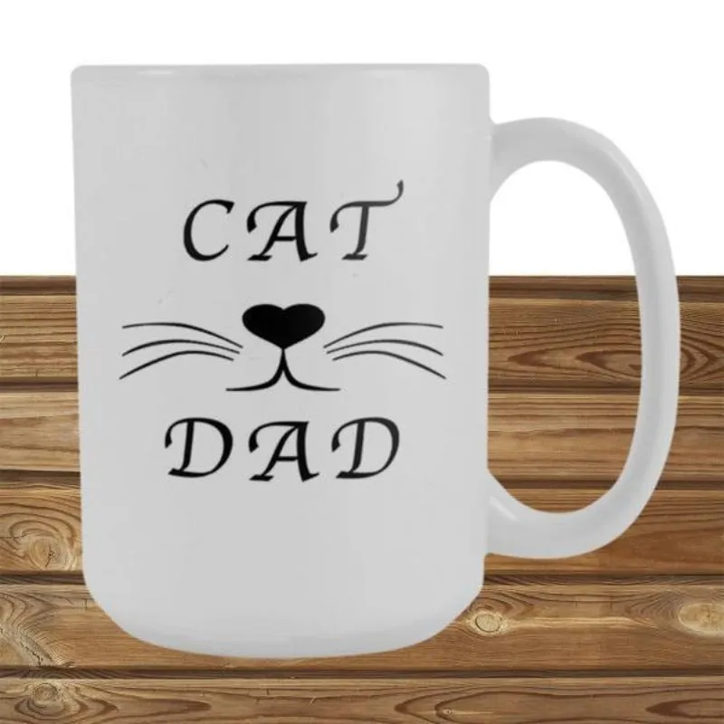 Cat Mom Mug Cat Dad Mug Ceramic Microwave Safe Cat Lovers Gifts