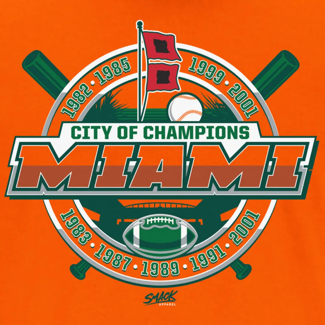 City of Champions Shirt | Miami Football Fan Gear