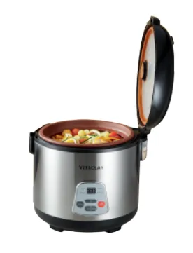 CLEARANCE- VitaClay VF7700-8  2-IN-1 Organic Rice N' Slow Cooker