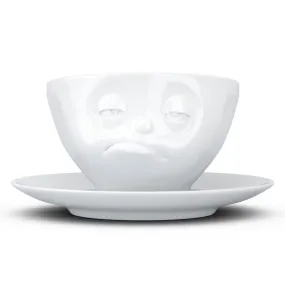 Coffee Cup with Saucer, Snoozy Face