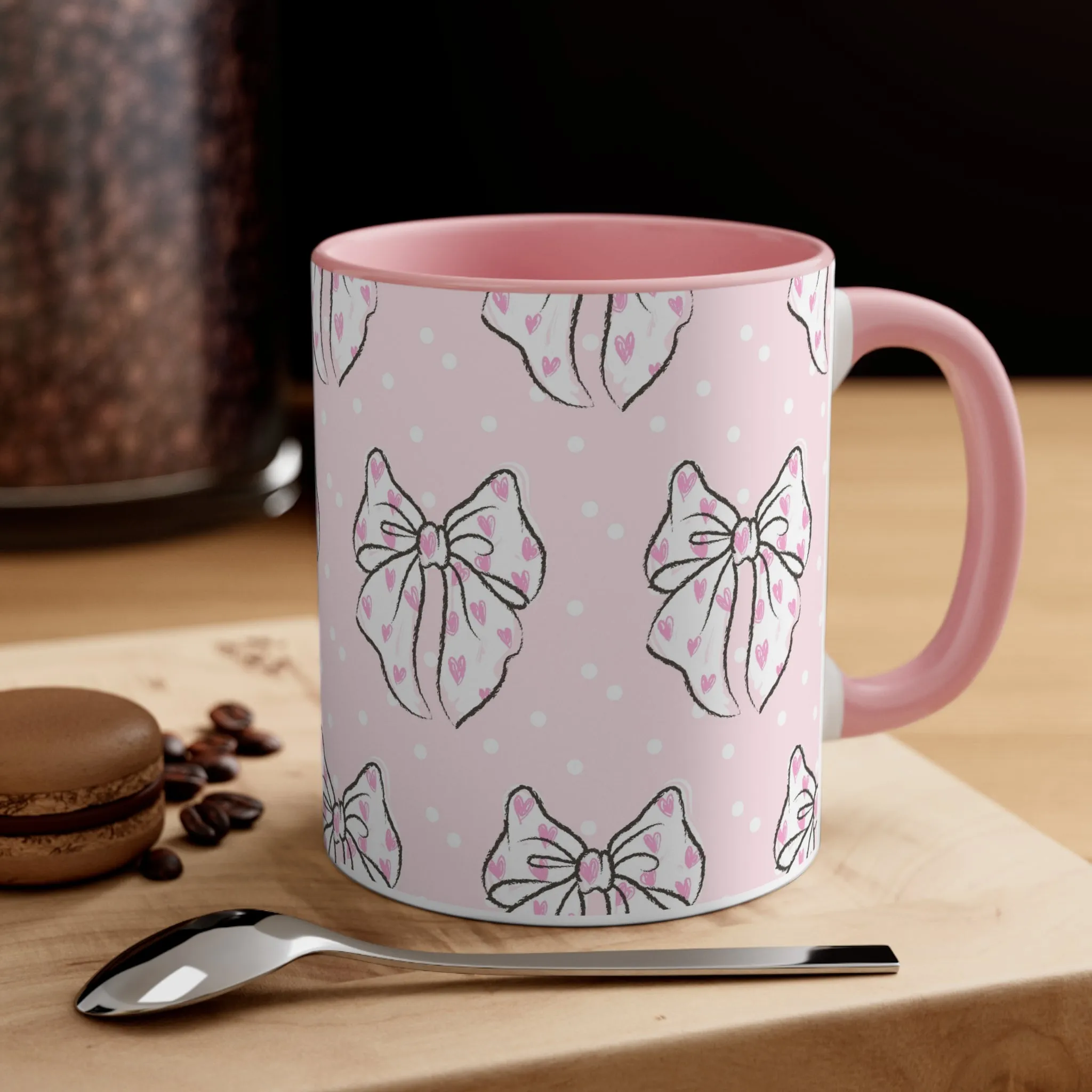 Coquette Pink Bow Ceramic Mug