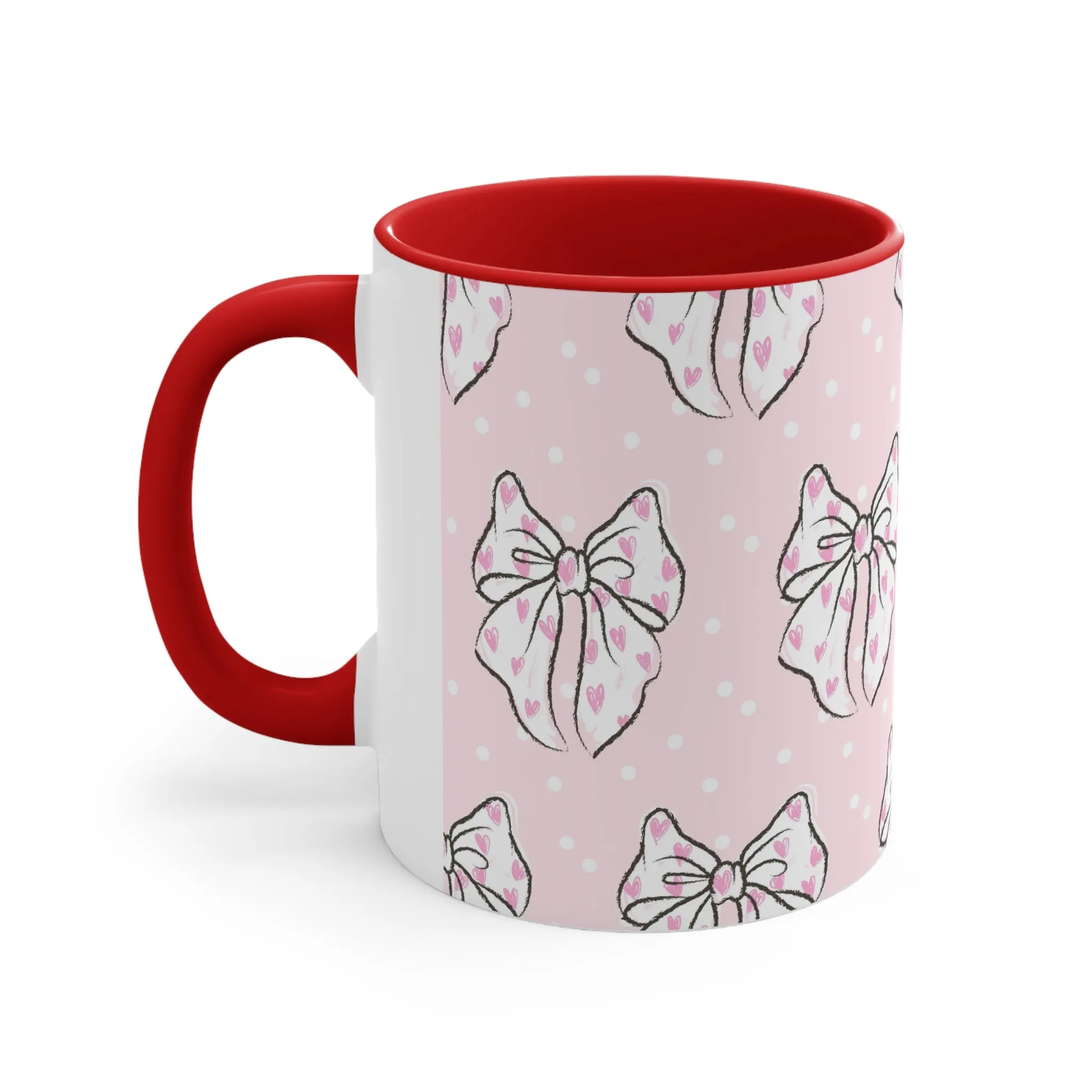 Coquette Pink Bow Ceramic Mug