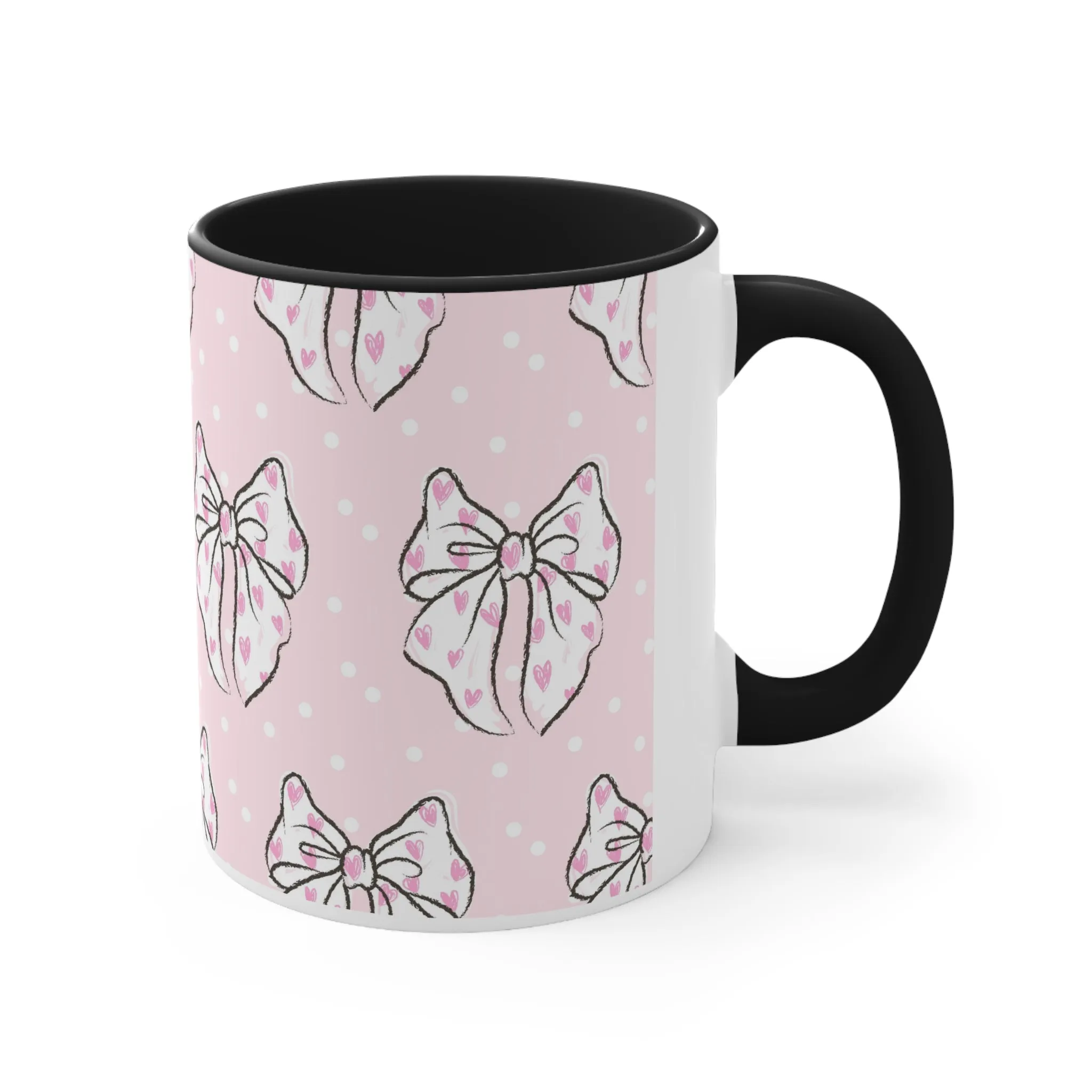 Coquette Pink Bow Ceramic Mug