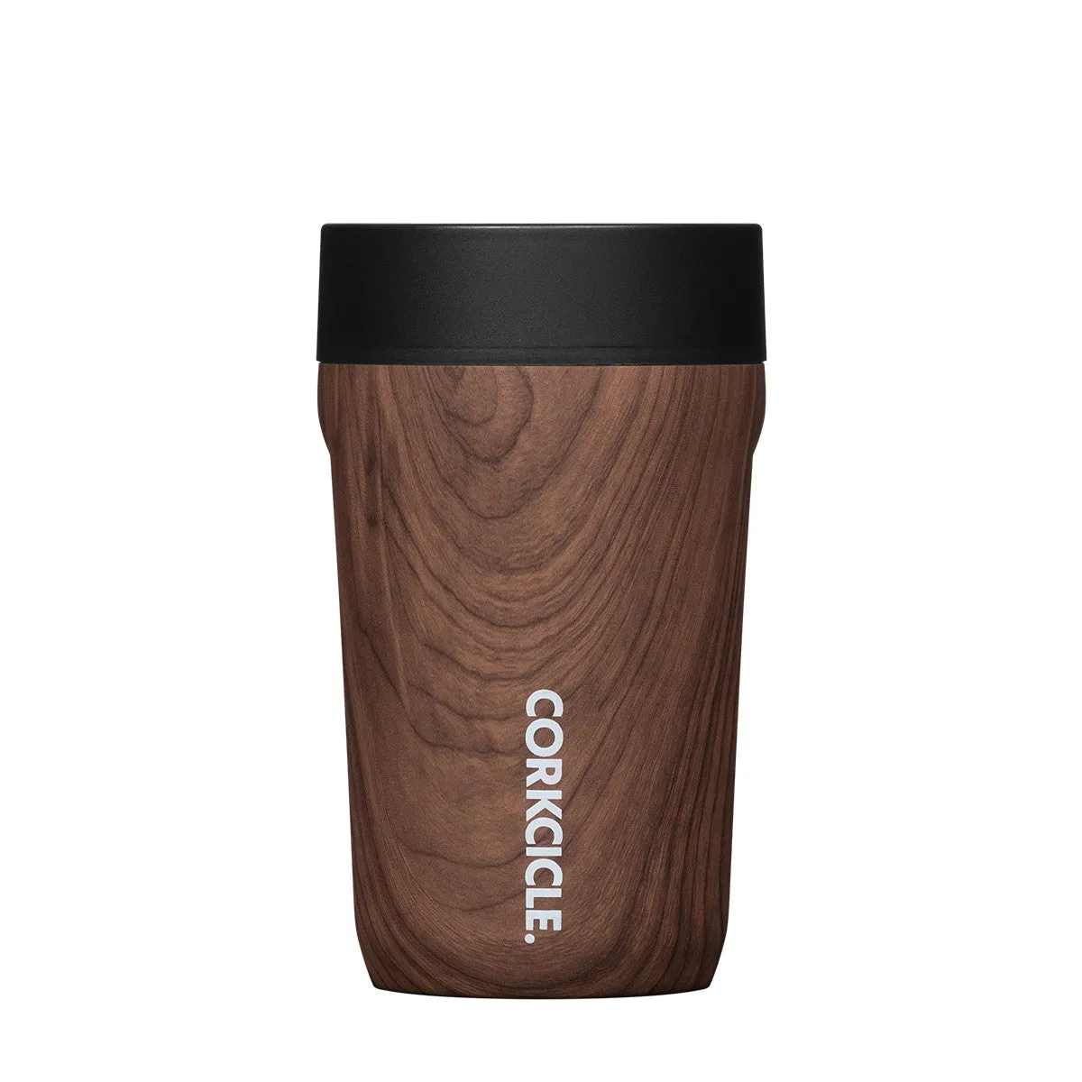 Corkcicle Commuter Cup 260ml - Walnut Wood Insulated Stainless Steel Cup